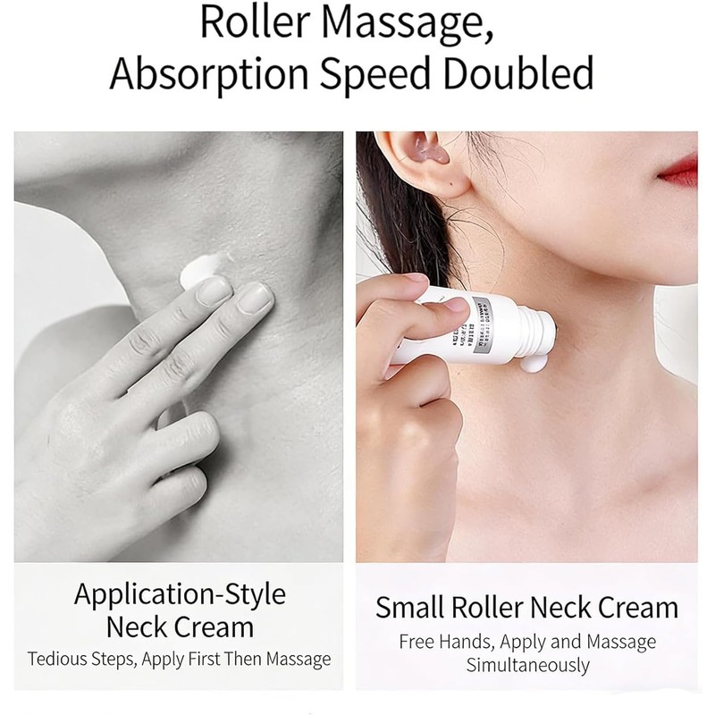 Magic Collagen Fullerene Neck Cream,Neck Skincare with Collagen Peptides, Reduces