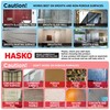 HASKO accessories Corner Shower Caddy with Suction Cups and 3M
