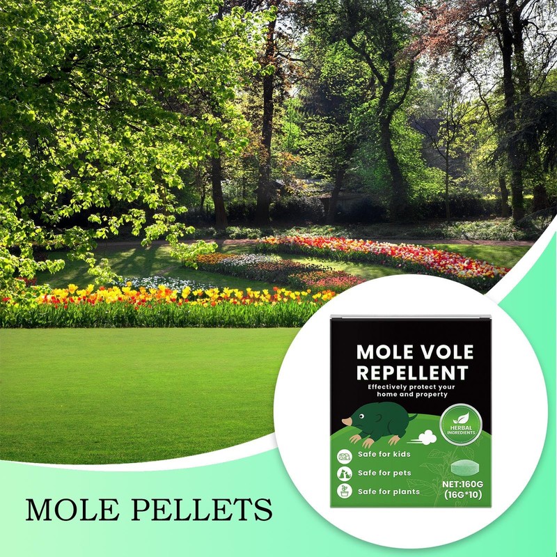 Mole Control for Lawn | Camping Vole Away,Natural Safe Mole