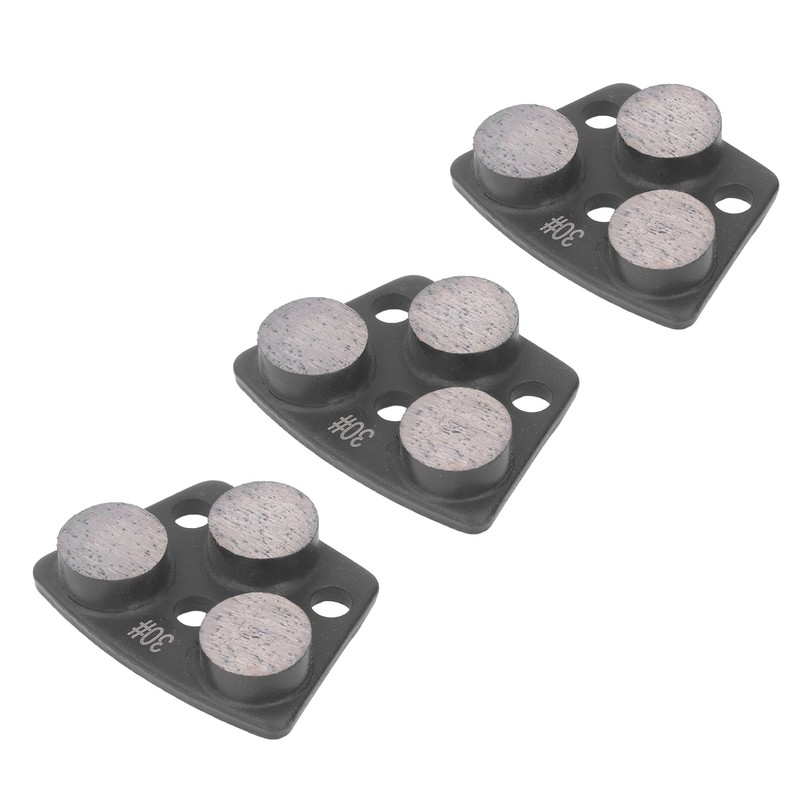 3Pcs Diamond Grinding Shoes Trapezoid Concrete Floor Cutting 3 Cylinder
