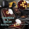 Wood Beaded Comfort Seat Cover with Cooling Ventilated Mesh Lumbar
