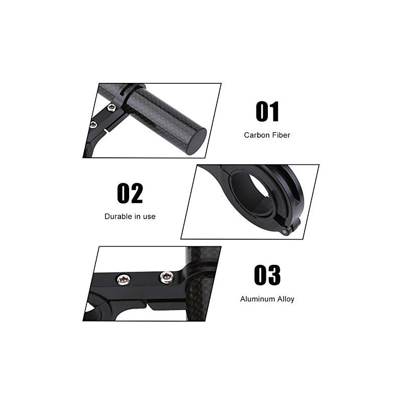 VGEBY1 Bicycle Handlebar Mount, Lightweight Stable Extension Bracket with Two