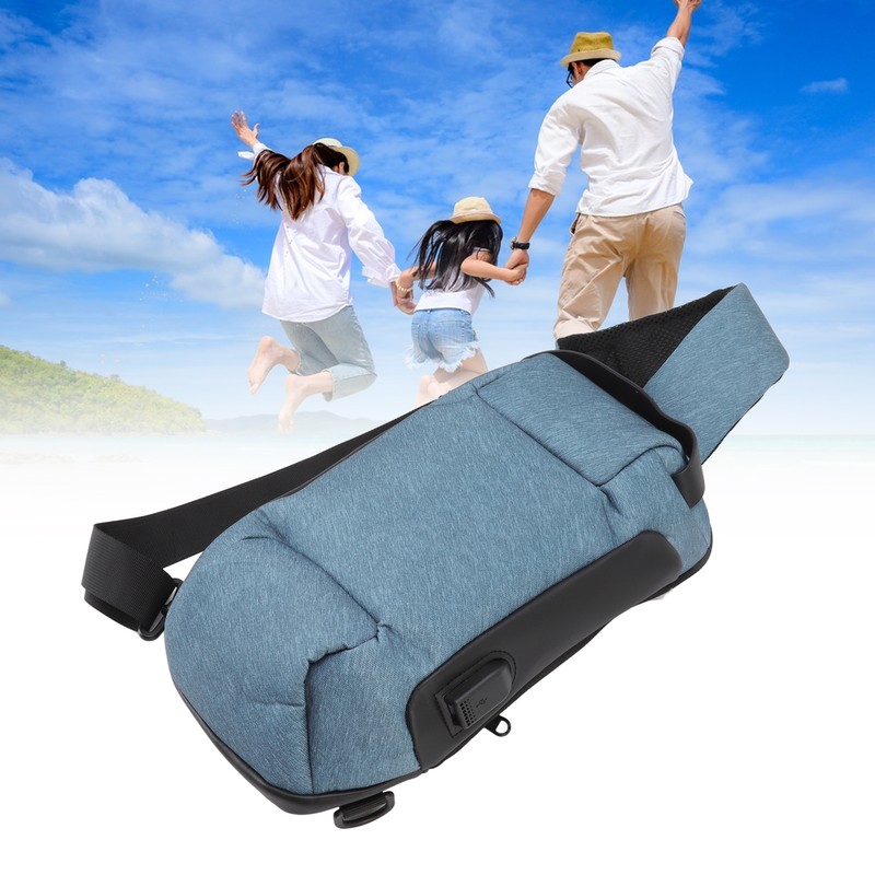 Sling Bag Waterproof Anti Theft with Combination Lock Anti Scratch