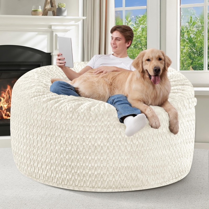 HABUTWAY 4FT Bean Bag Chair,Giant Bean Bag Chairs for Adults,Big