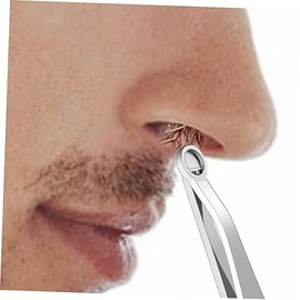 1 Set Reusable Nose Hair Trimmer and Multi Purpose Tweezers Lightweight Nose Hair Clip Tool for Easy Grooming and Travel Convenience