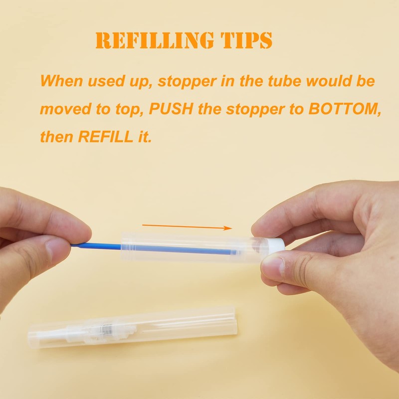 URGINO 3 Pack 6ml Refillable Touch Up Paint Pens, Empty