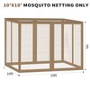 Gazebo Universal Replacement Mosquito Netting, Outdoor Canopy Net Screen 4-Panel