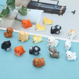 ONEST 60 Pieces Mini Dog Figurines Playset Hand Painted Tiny Dogs Realistic Detailed Plastic Puppy Figures Toys Small Dog Figurines for Kids Adults