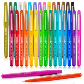Ezzgol 30 Colors Felt Tip Pens, 30 Pack, 0.7mm Premium Medium Fine Point, Felt Tip Markers For Writing, Journal, Planner Coloring, Note Taking, Drawing, Art, School