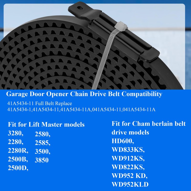 Garage Door Opener Belt 41A5434-11A -233'' Drive Belt for 7ft