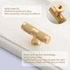 Xiciki 10 Pcs Gold Door Knobs Gold Kitchen Knobs, 50mm