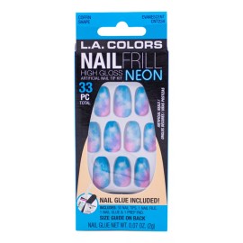 L.A. Colors Kit Nail Frill Neon Press On Uñas Artificiales L.a. Colors