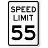 12 X 8 Inches Metal Tin Sign Speed Limit 55
