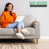 Bamboo Sofa Arm Tray Foldable Wooden Armrest Couch Organiser for