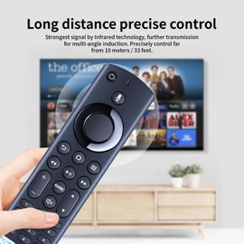 TCNOUMT Replace CT-8566 Voice Remote Control intended for Toshiba TV CT-8565 CT-8570 43UF3D63DAX ALD187R-1 Grundig TV 43/55/49/65GUB7062 43/55/65VOE71, Compatible with TCL 50CF630 55CF630