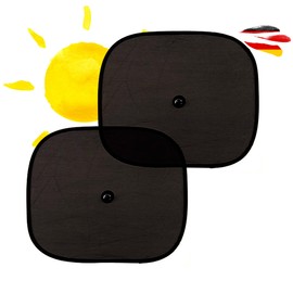 Set of 2 Car Sun Protection with UV Protection, UPF for Babies and Children, Sun Protection for Side Window with Suction Cup, Window Protection, Blackout Sun Visor for Car, Vehicle, Protection for