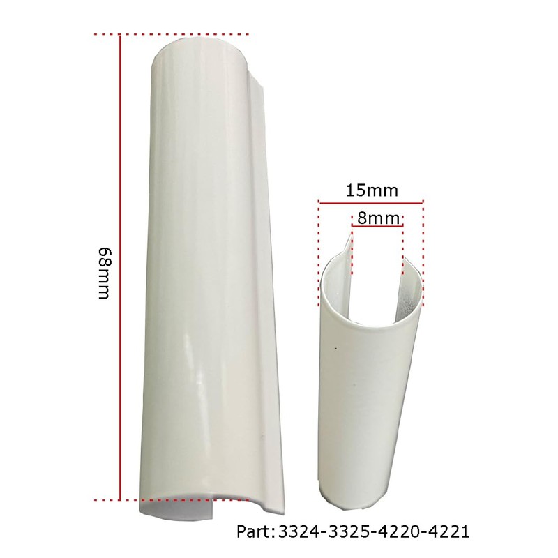 SFS Dynamic 2D Door Hinge Black Cover Cap Only