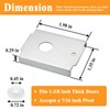 Alsoyixia 6Pcs N7192 Bi-fold Door Repair Bracket, Top or Bottom
