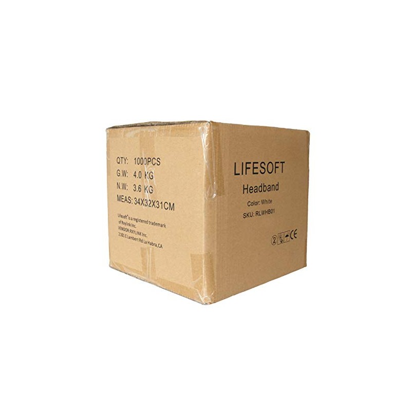 100 diademas faciales desechables para spa envueltas individualmente