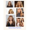 Nadula Honey Blonde Curtain Bangs Wig Human Hair - 13X4