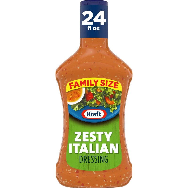 Kraft Zesty Italian Salad Dressing 24 oz Family Size -