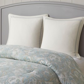 Harbor House Modern Fashionable Design Euro Sham European Square Decorative Pillow Cover, Zipper Closure (Pillow Insert NOT Included), 26x26, Chelsea Ivory