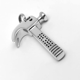 LuxglitterLin Hammer Construction Tool Urn Necklace for Ashes Laborer Cremation Jewelry Keepsake Memorial Pendant Jewelry for Grandpa