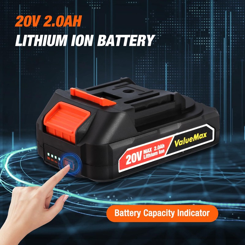 ValueMax 20V Cordless Oscillating Tool with Battery, 3.6°Oscillation Angle Oscillating