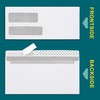 EnDoc 500#9 Double Window Envelopes Self Seal, 3 7/8 x