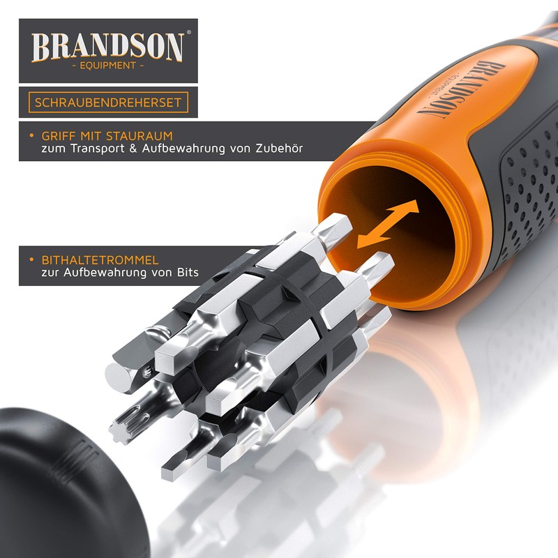Brandson Screwdriver Set – 46 Piece Tool Box – Nuts