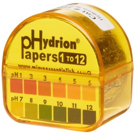 Micro Essential Lab 160/1-12 Hydrion Wide Range Vivid pH Test Paper Dispenser Refills, 1 To 12 pH