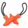 Lovelysp 4PCS Orange T-Shaped TPU Zipper Pull Cords