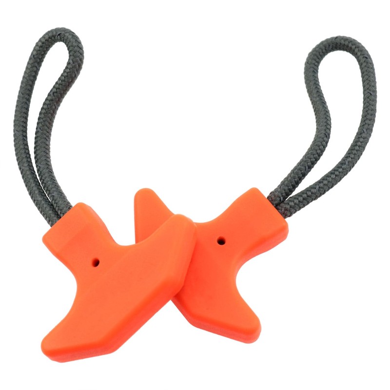 Lovelysp 4PCS Orange T-Shaped TPU Zipper Pull Cords