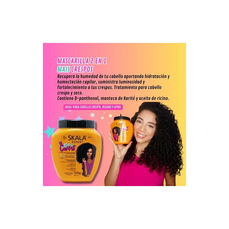 Mascarilla Skala 2en1 maiscachosmais Crespos 1000g