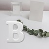 Bojueshaw White Wooden Letters,4 Inch Standing Alphabet,DIY Paintable Letters for