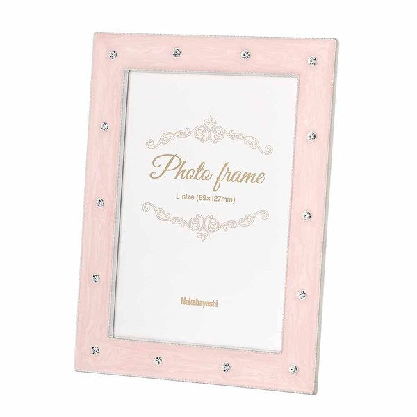 Nakabayashi F-TA-108-L-P Photo Frame Picture Frame (Alloy) Simple L Size,