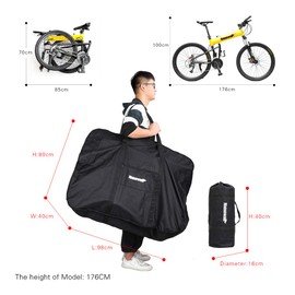 Rhinowalk Bicycle Storage Bag Folding Bike Carry Bag for 26 inch Mountain Bike 700C Road Bicycle
