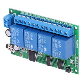 AD22B04 4 Channel DTMF Tone Decoder Relay, 12V Phone Remote Control PLC Module for Home Automation and DIY