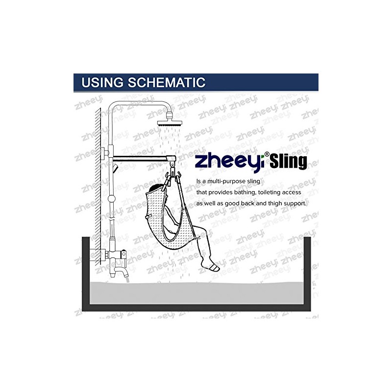 Full Body Patient Lift Sling, Mesh Without Commode Opening, Medium