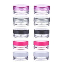 Pack of 10 Mini Cosmetic Containers, Cosmetic Bottles, Travel Bottles, Portable Containers
