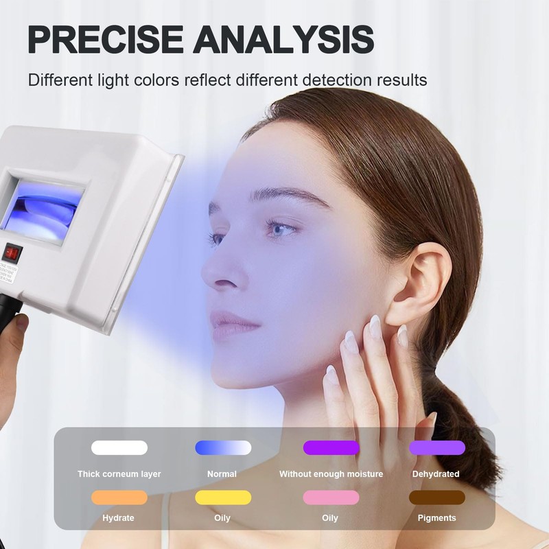 Woods Lamp Analyzer, Portable Detection Light with Black Shade Cloth,