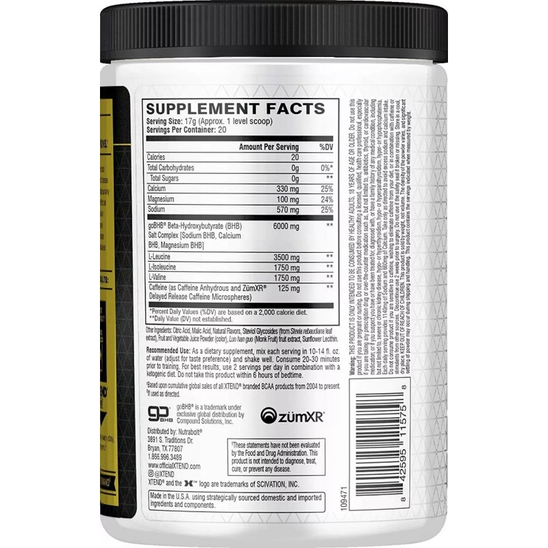 Xtend Keto Energy - The Perfect Keto & BCAA Aminos