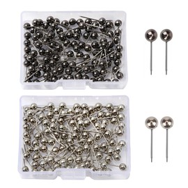 Pack of 400 Ball Card Thumbtacks, Paper Thumbtacks, Bulletin Board Thumbtacks, Suitable for Home, Office and School