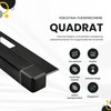 Square Tile Profile Stainless Steel V2A L 250 cm H10