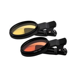 Marine Direct Coral Filter Set Duo XL - Professional Filter Lens Set for Brilliant Shooting of Saltwater Aquariums with Smartphone (Including Yellow and Orange Filter)