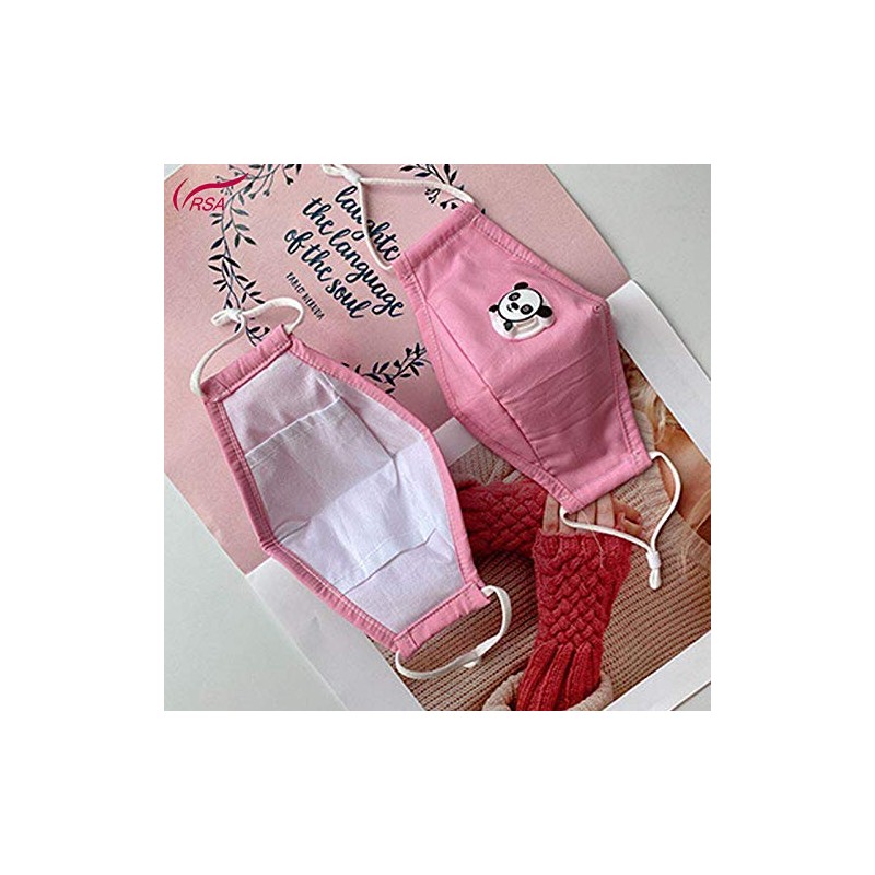 Zzteck Kids Face Mask Mouth Cover Breathing Valve and 5