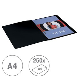 Von Leitz 30162099 Pack of 10 A4 File Folders, 100% Recycled Cardboard with Metal Clip, for 250 Sheets, Von Leitz, Folder with Soft Cover, for School, College and Home, Multicoloured