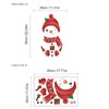 2 Sheets Christmas Toilet Stickers Snowman Stickers Cute and Fun