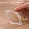 Fnuiddt 100 Pack PVC Clear Jewelry Anti Oxidation Zipper Bag
