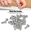 30pcs M10 Allen Socket Screws 10mm A2 Stainless Steel Countersunk